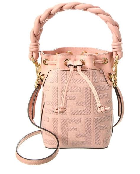 fendi hot pink bucket bag.